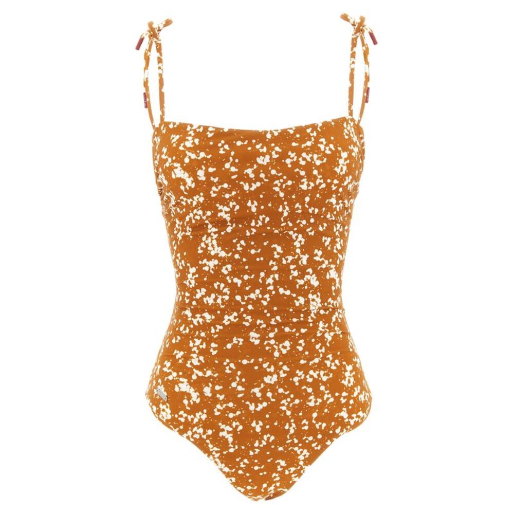 Kiton Brown Polyamide One-Piece Women's Swimsuit